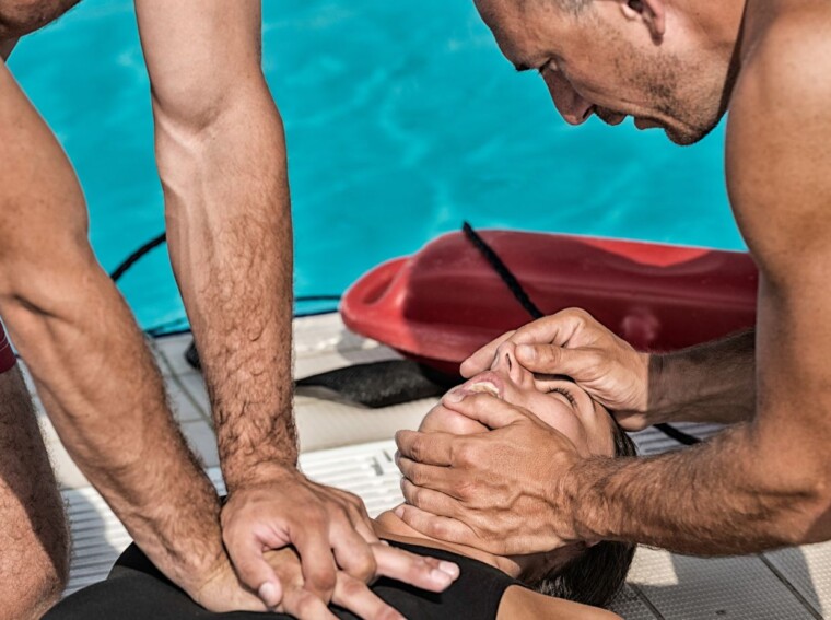 you and another lifeguard are preparing for cpr